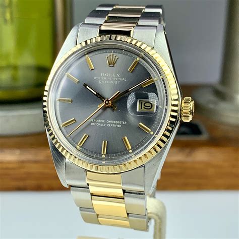 rolex datejust 1603 two tone|rolex 1603 production years.